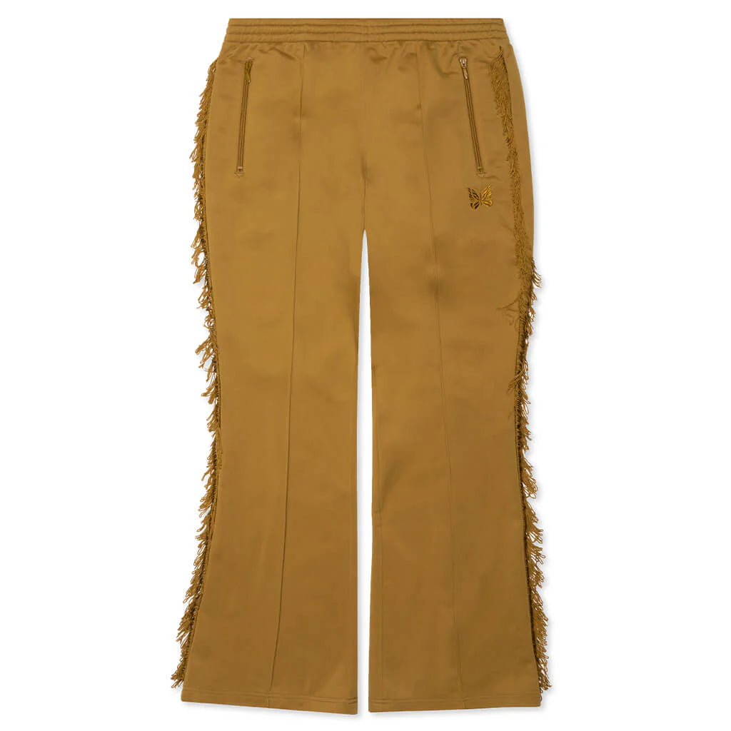 Tricot Jersey Fringe Track Pant Gold