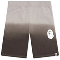 Gradation Sweat Shorts Brown