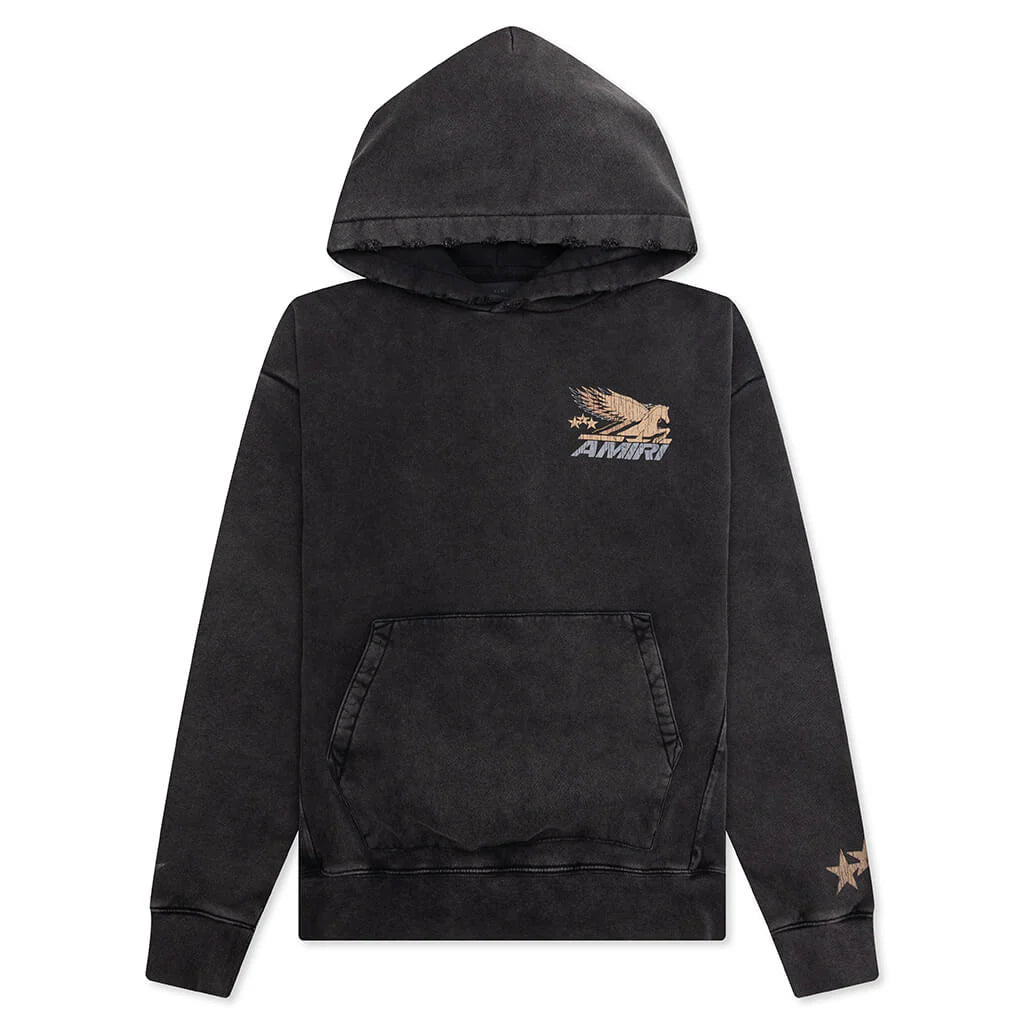 Vintage Pegasus Hoodie Black