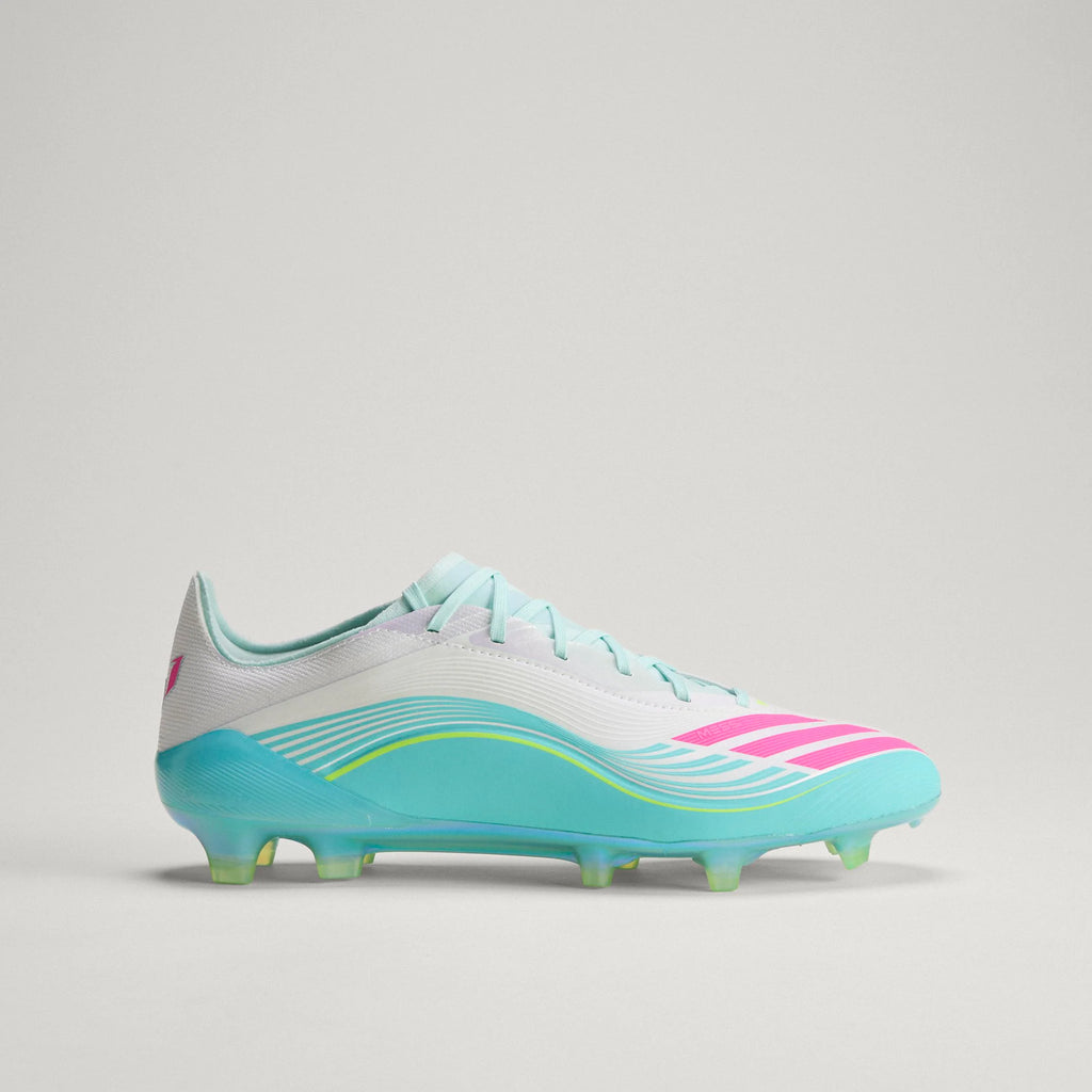 adidas F50 Messi Elite FG Firm Ground Mens Soccer Cleats White Pink Aqua