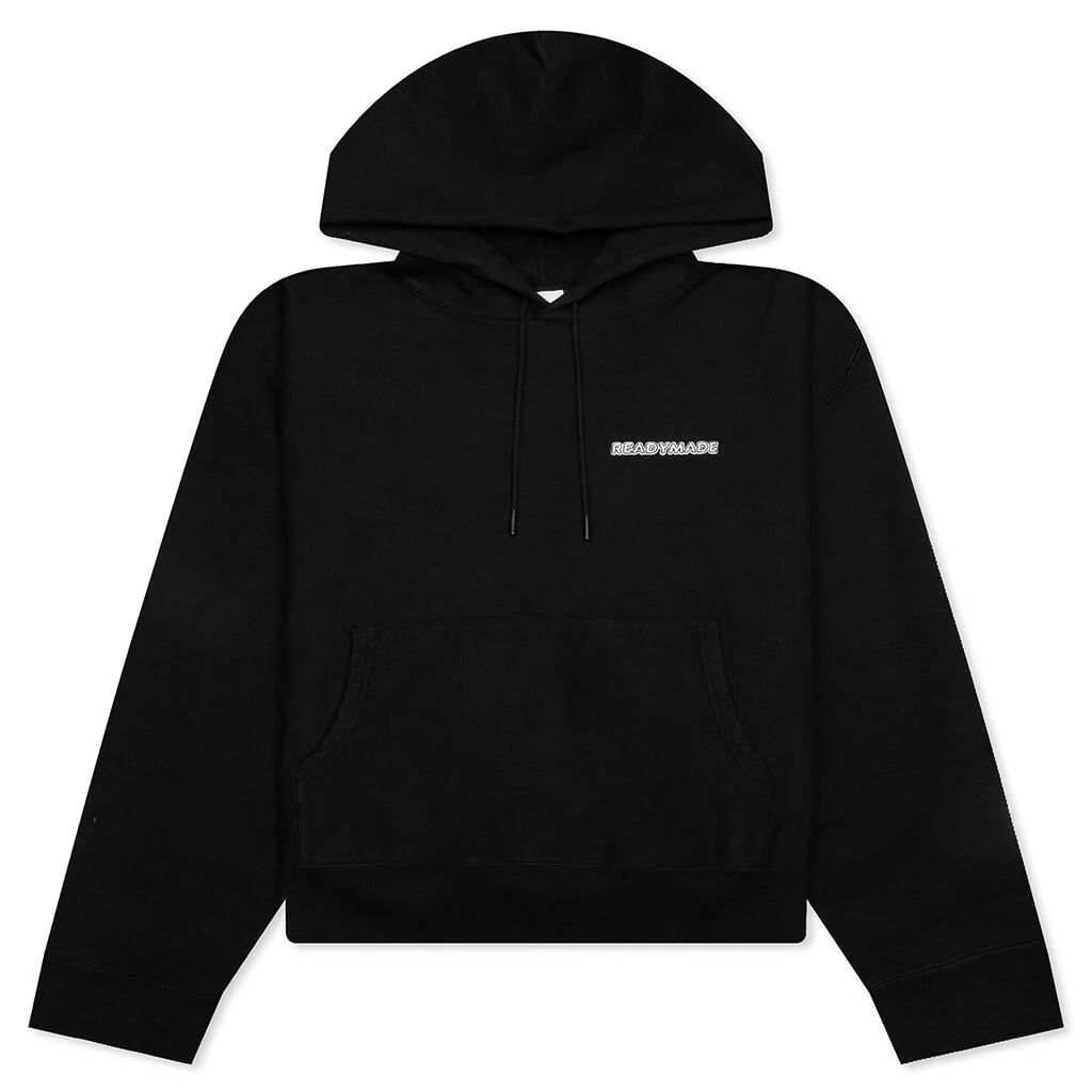 Big Size Hoodie Logo Black