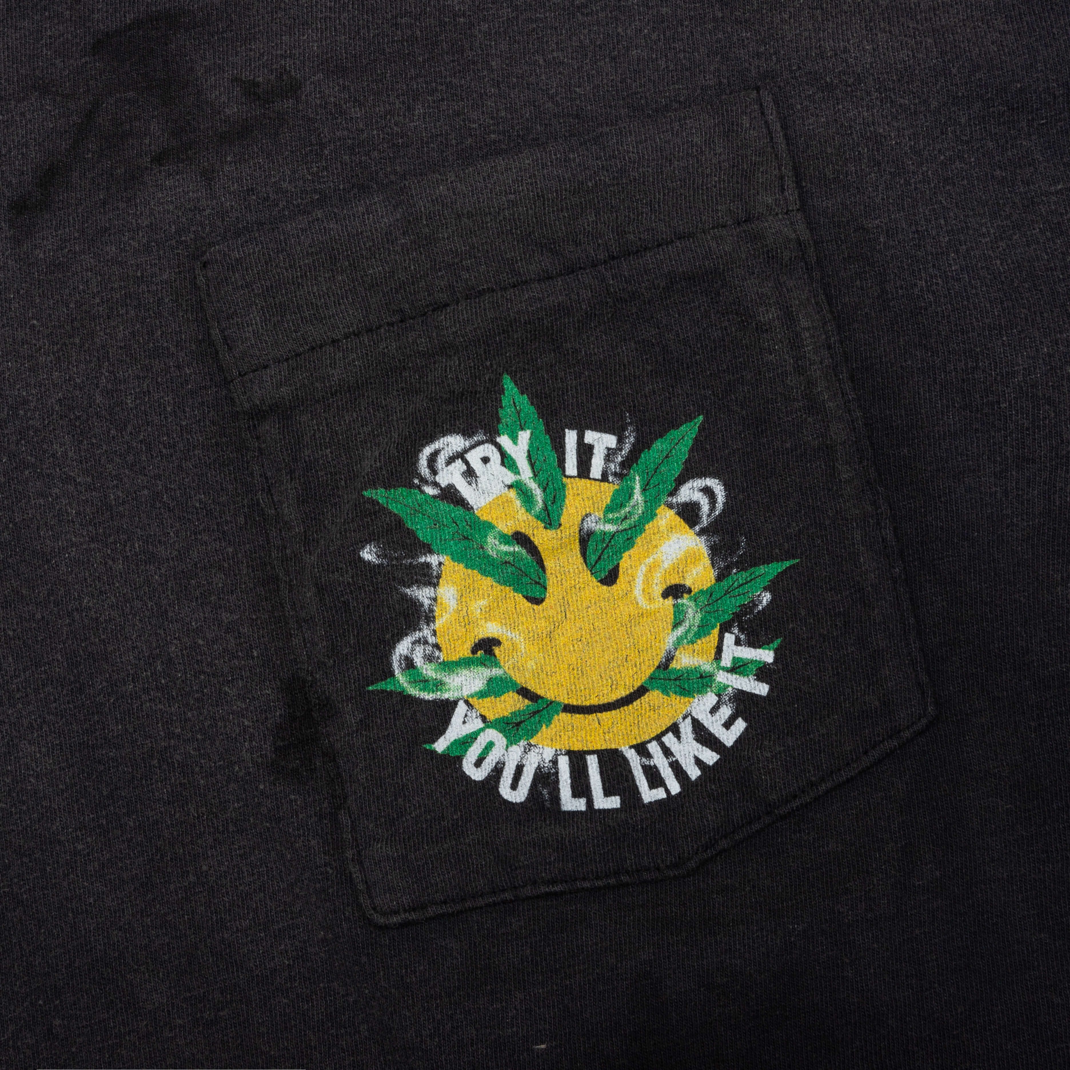 L S Pocket T Shirt Snake Black