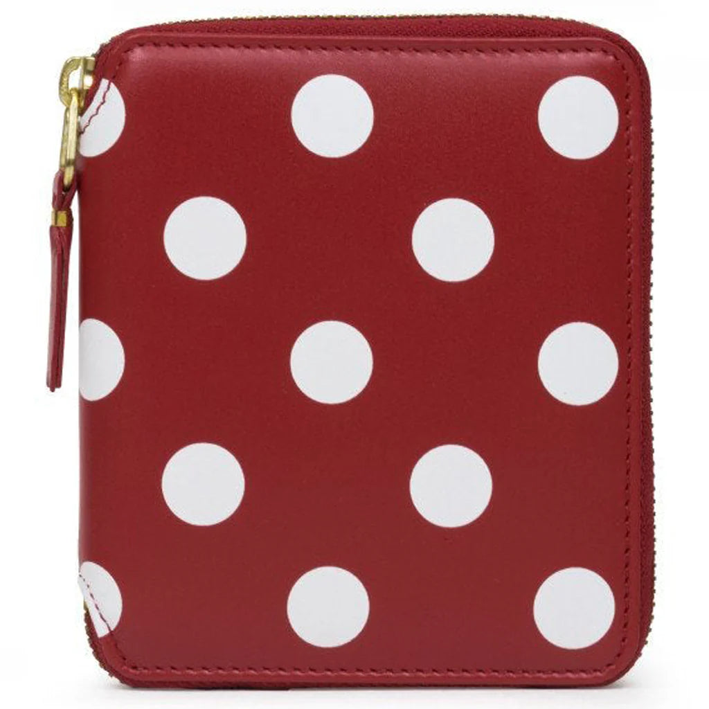 Comme des Garcons SA2100PD Polka Dots Wallet Red