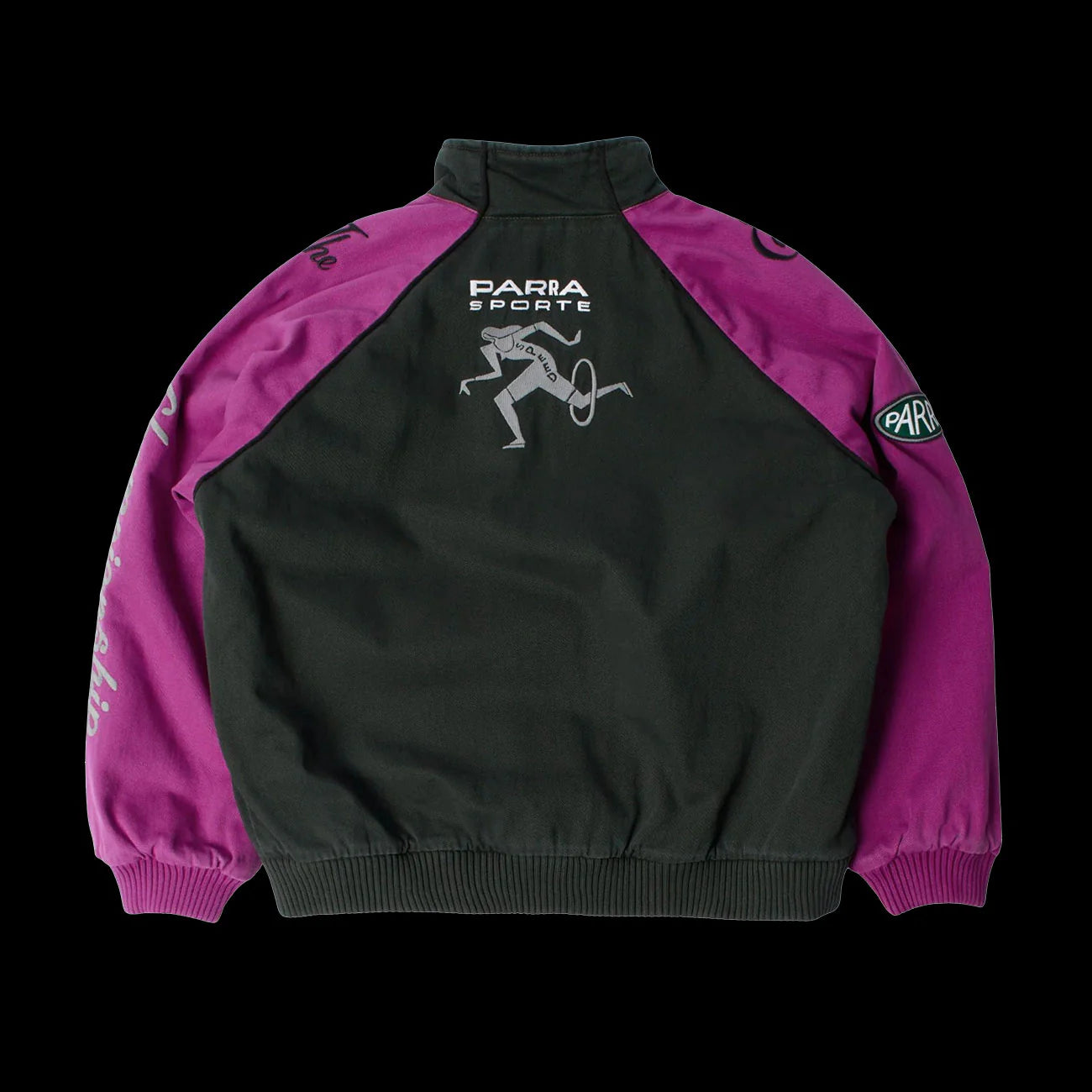 By Parra Owl Meets Rat Racing Jacket Purple Pink