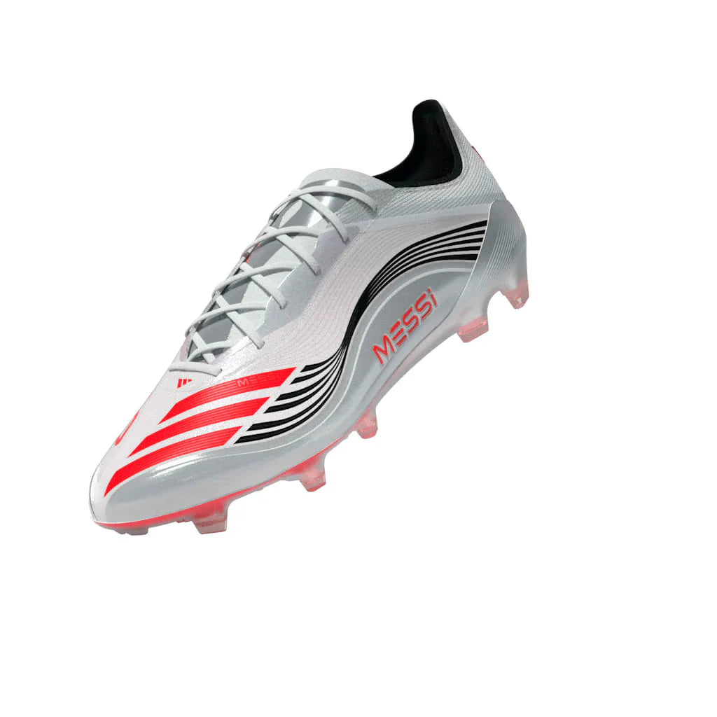 adidas F50 Messi Elite Firm Ground Soccer Cleats White Red