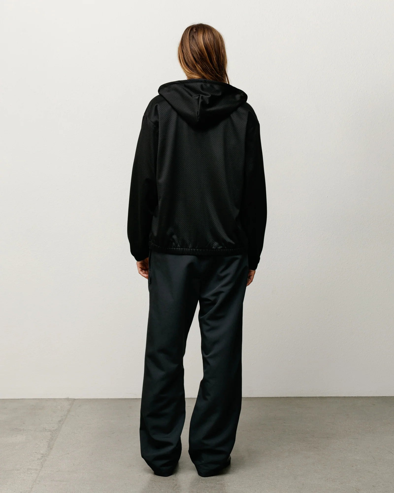 ATHLETIC MESH ZIP HOODIE