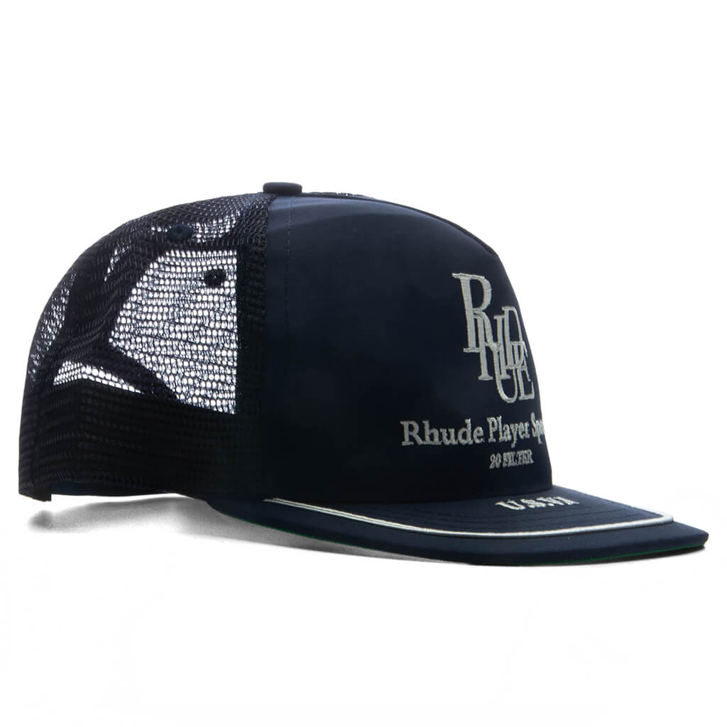Player Special Trucker Hat Navy White