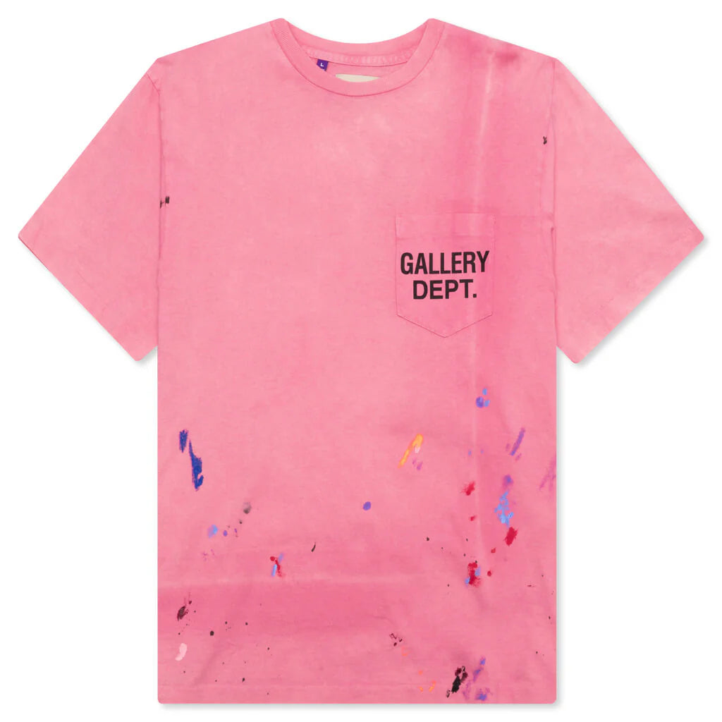 Vintage Logo Painted Tee Salmon
