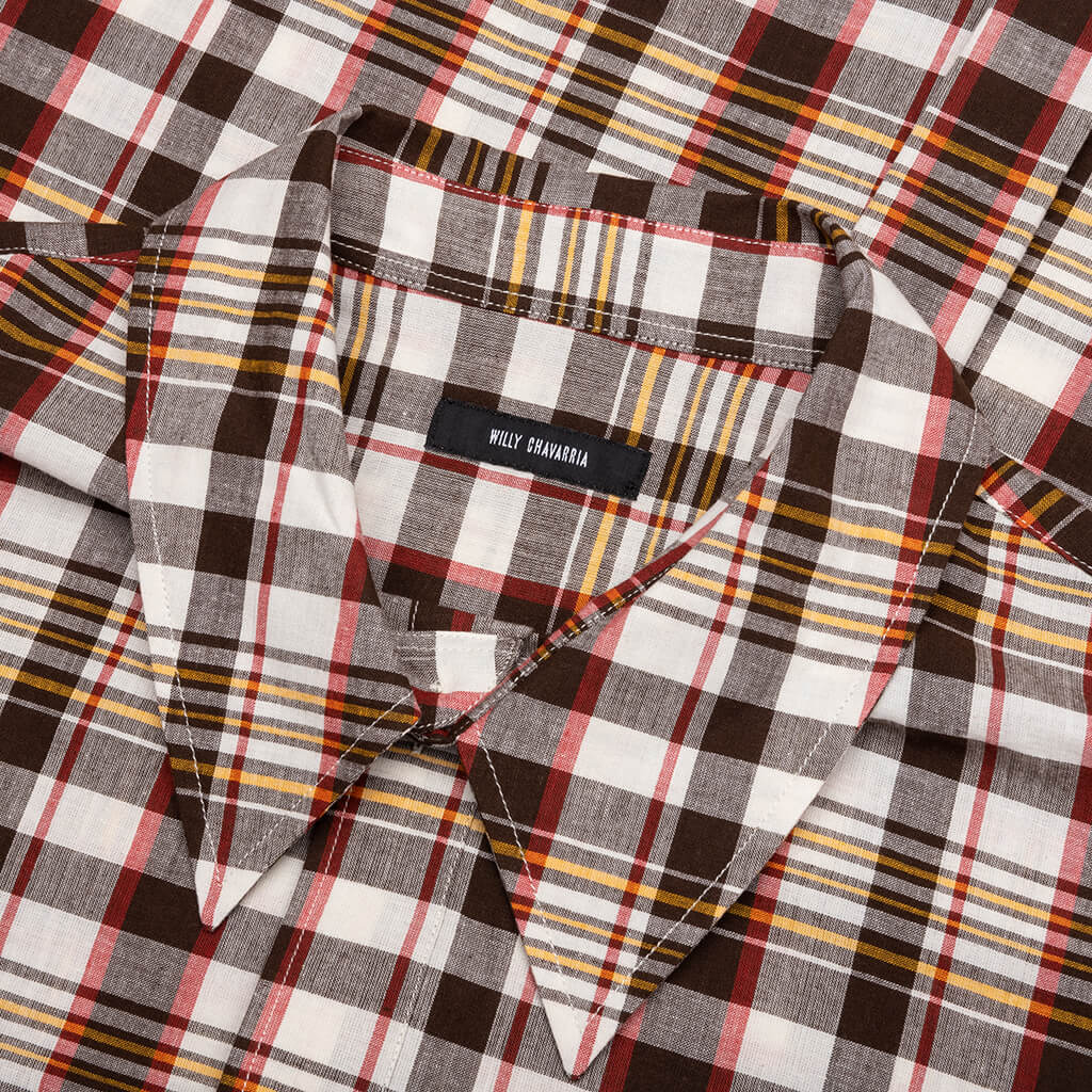 Hacienda S S Shirt Brown Check