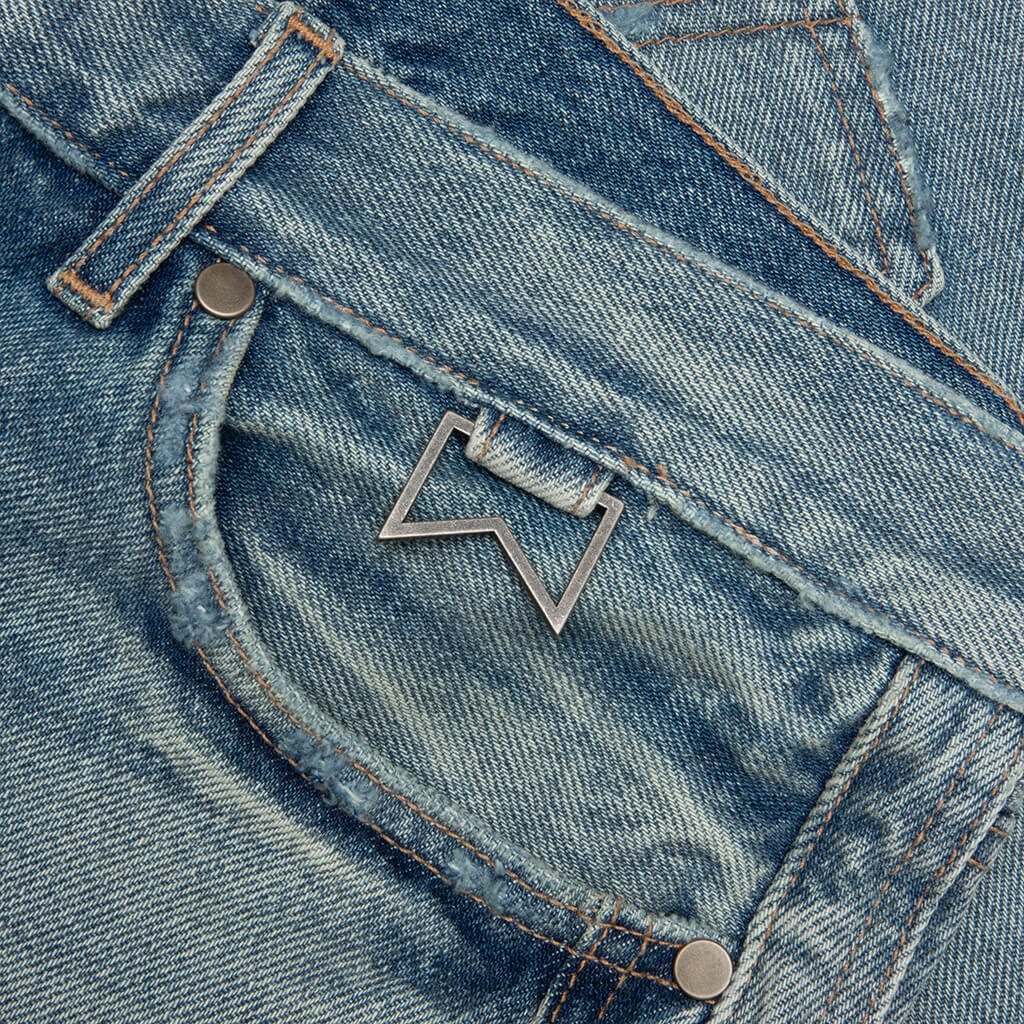 Boxy Traxedo Denim Short Isla Indigo