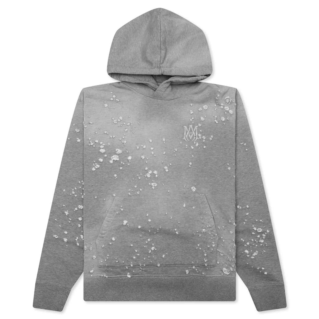 Ma Shotgun Embroidered Hoodie Grey