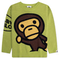 Kids Big Baby Milo Cotton Knit Sweater Green