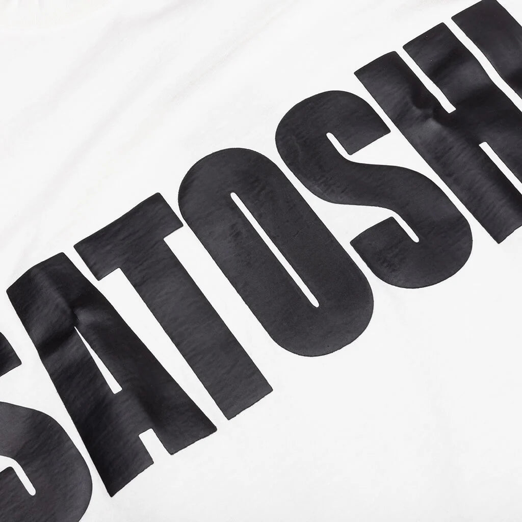 Jumbo Font Oversized Tee White