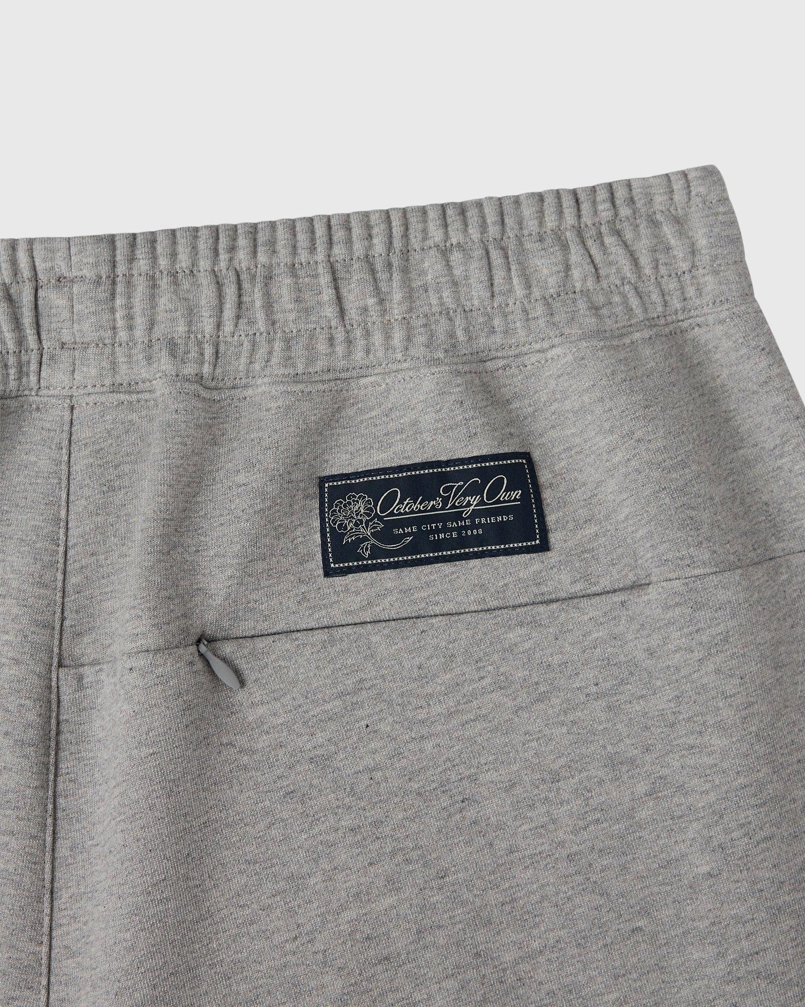Double Knit Script Sweatpant Heather Grey