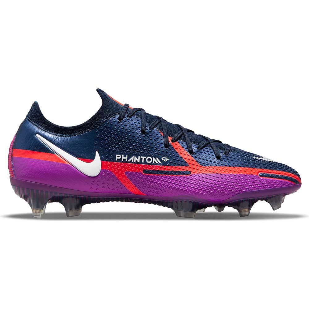 Nike Phantom GT2 Elite FG Firm Ground Soccer Cleats Navy White Purple