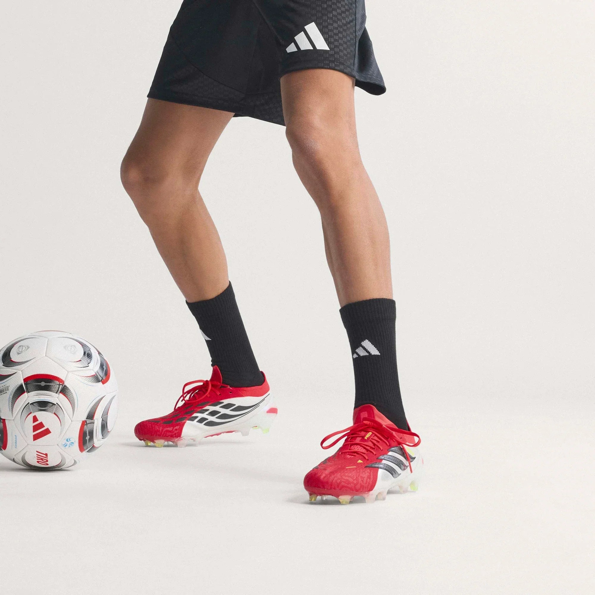 adidas Predator Elite FG Firm Ground Mens Soccer Cleats Lucid Red Black White