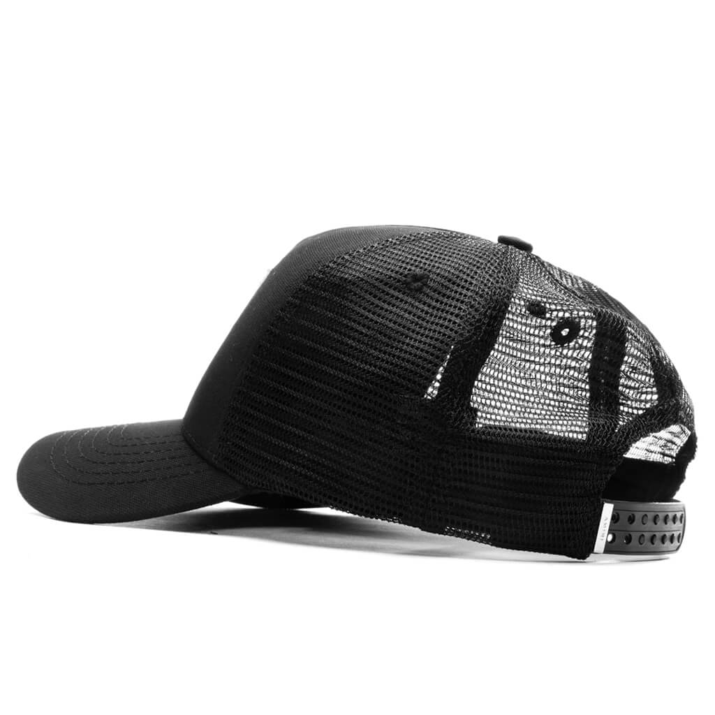 MA Logo Trucker Hat Black White