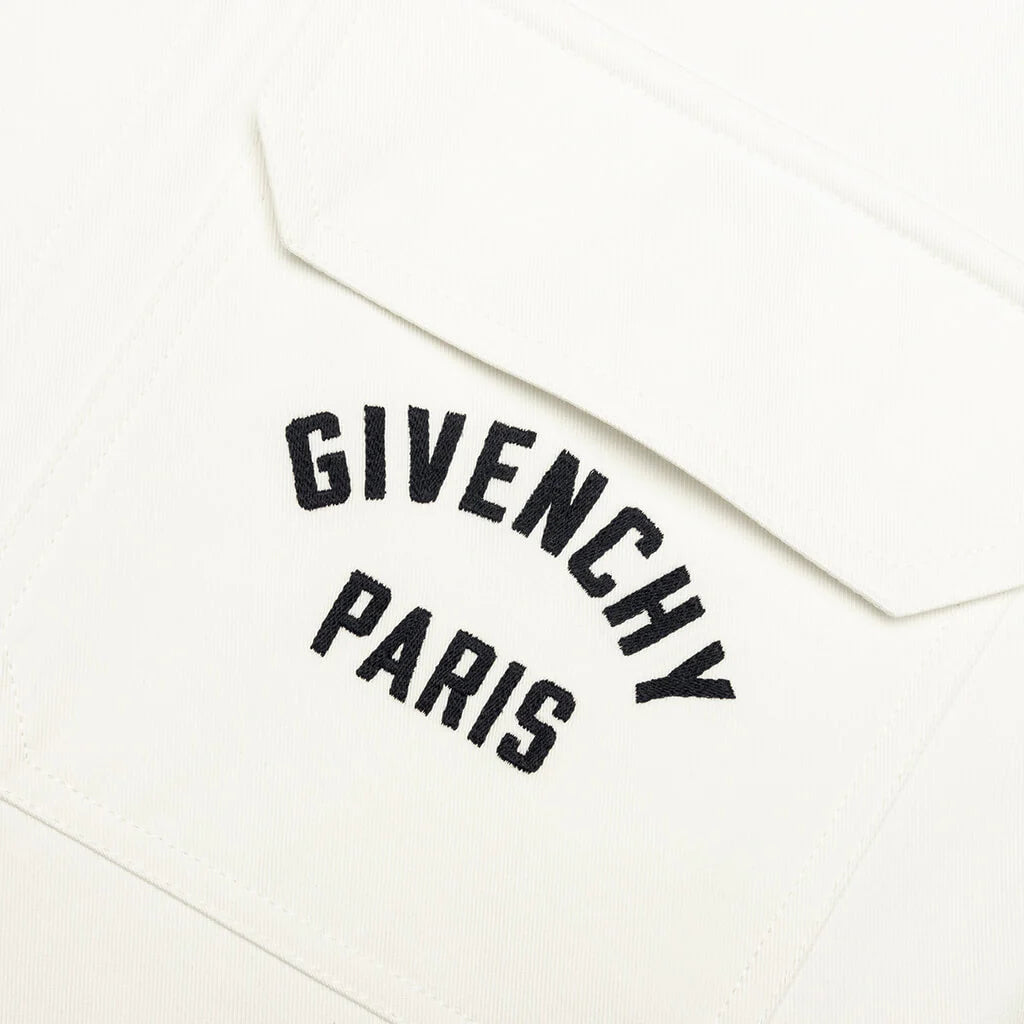 Paris Patch Pocket Overshirt Ivory