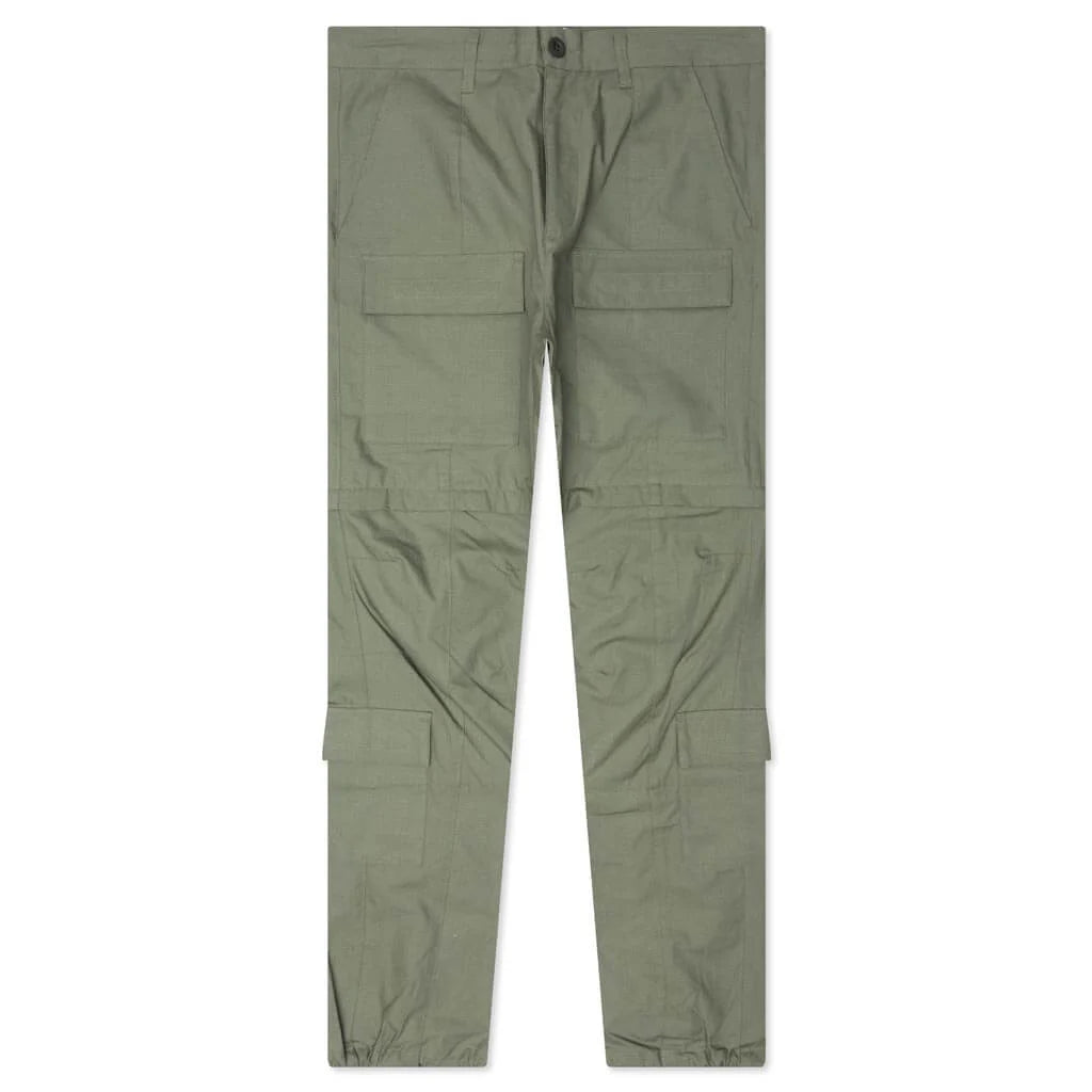 Ripstop Zip Cargo Pant Olive