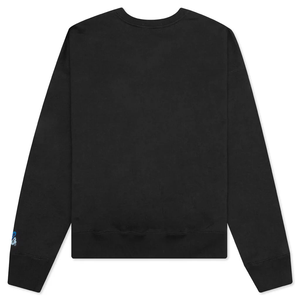 Abc Camo Patch Loose Fit Crewneck Black