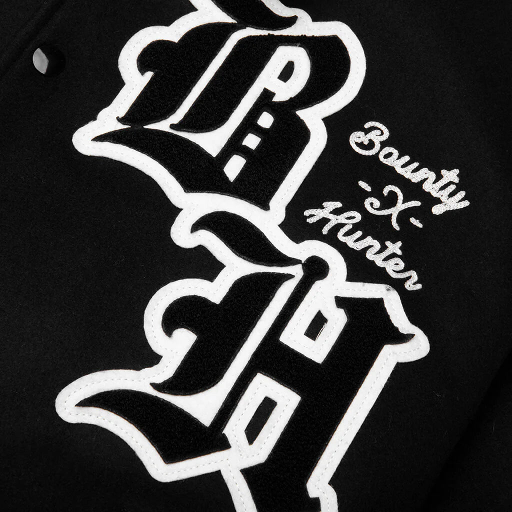 Saint M6 x Bounty Hunter Snt Hunter Varsity Jacket Black