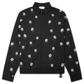 Flowers Beaded Jacket Black