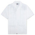 Embroidery Open Collar S S Shirt Ivory