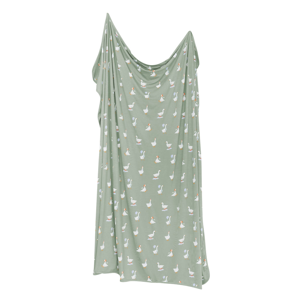 Swaddle Blanket in Silly Goose