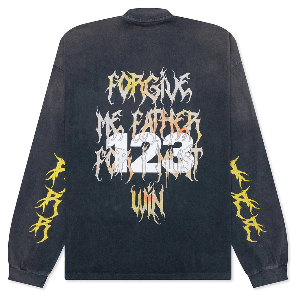 Forgive Me Vintage L S Tee Vintage Black