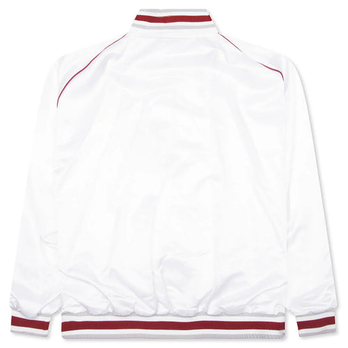 1952 Shiny Raglan Bomber Jacket White