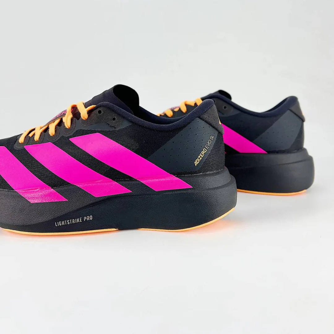 Tênis Adidas Adizero Evo SL Preto Amarelo Rosa