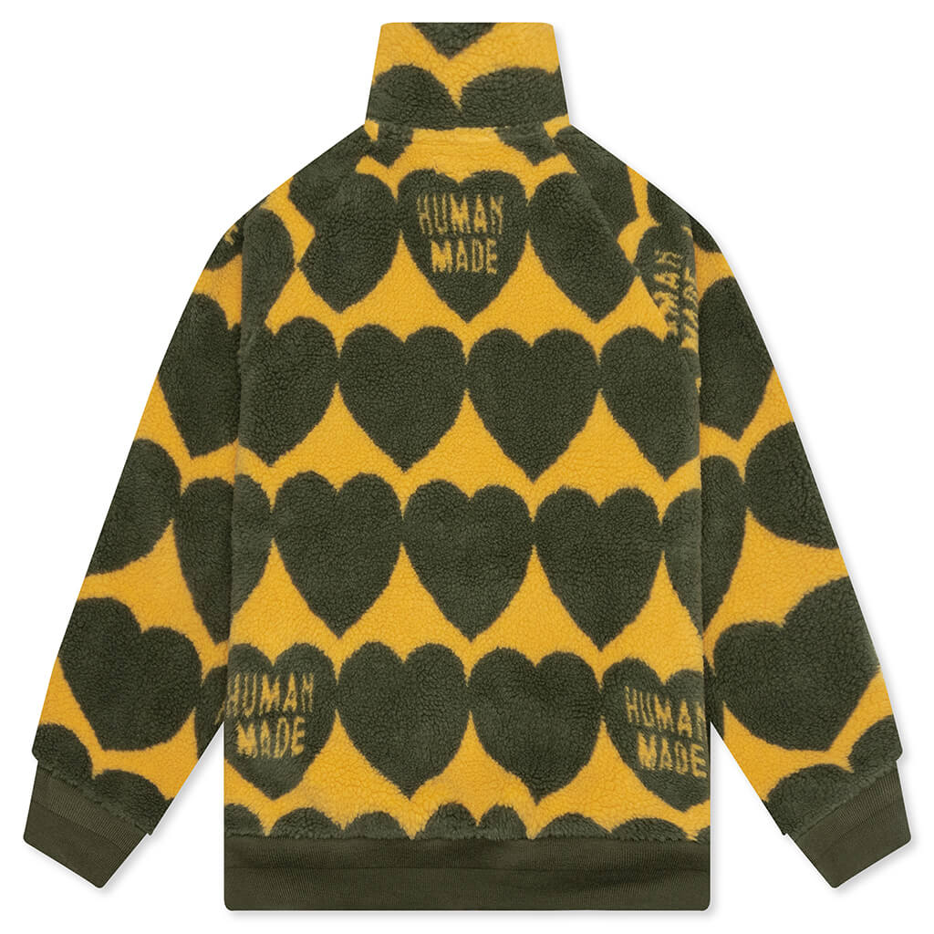 Heart Fleece Jacket Olive Drab