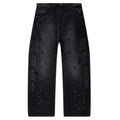 Baggy Moto Pant Washed Black