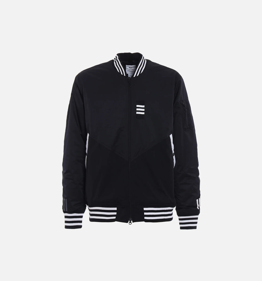 White Mountaineering Collection Mens Flight Jacket Black Black