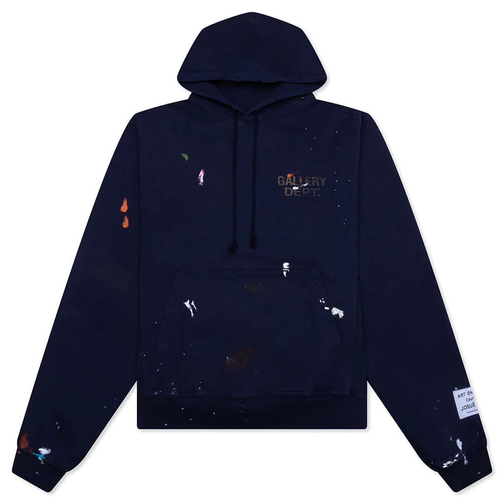GD Paint Logo Hoodie Vintage Navy