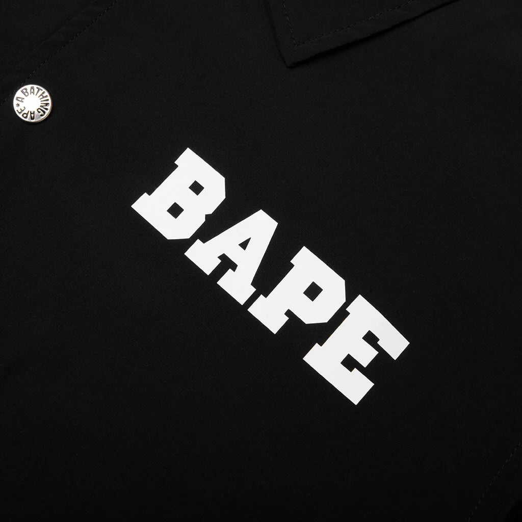 College Coach Jacket Black