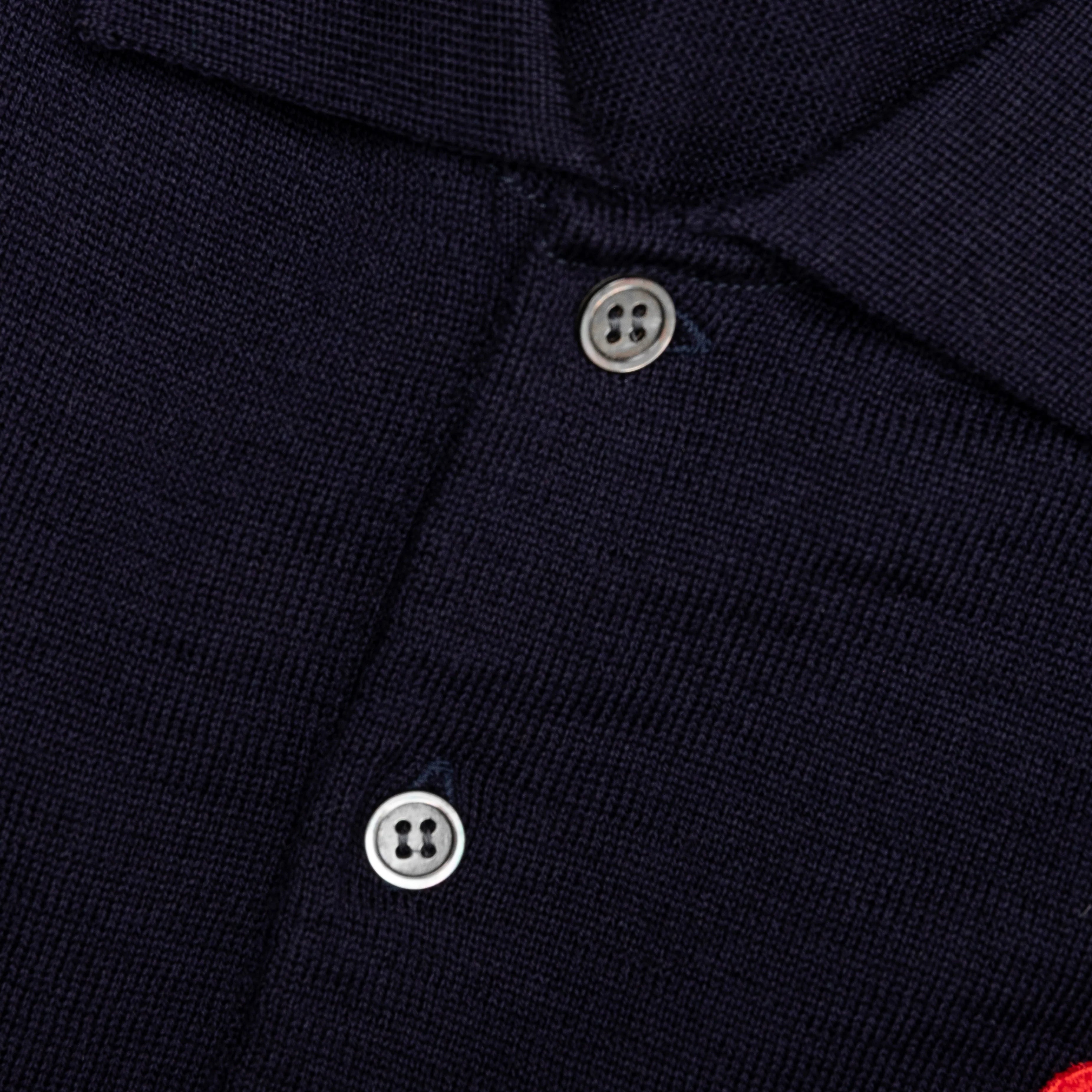 Red Emblem S S Polo Neck Navy