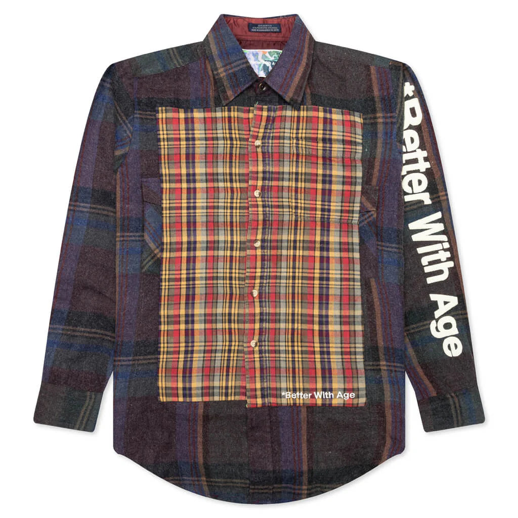 Re Tartan Flannel Shirt Multi