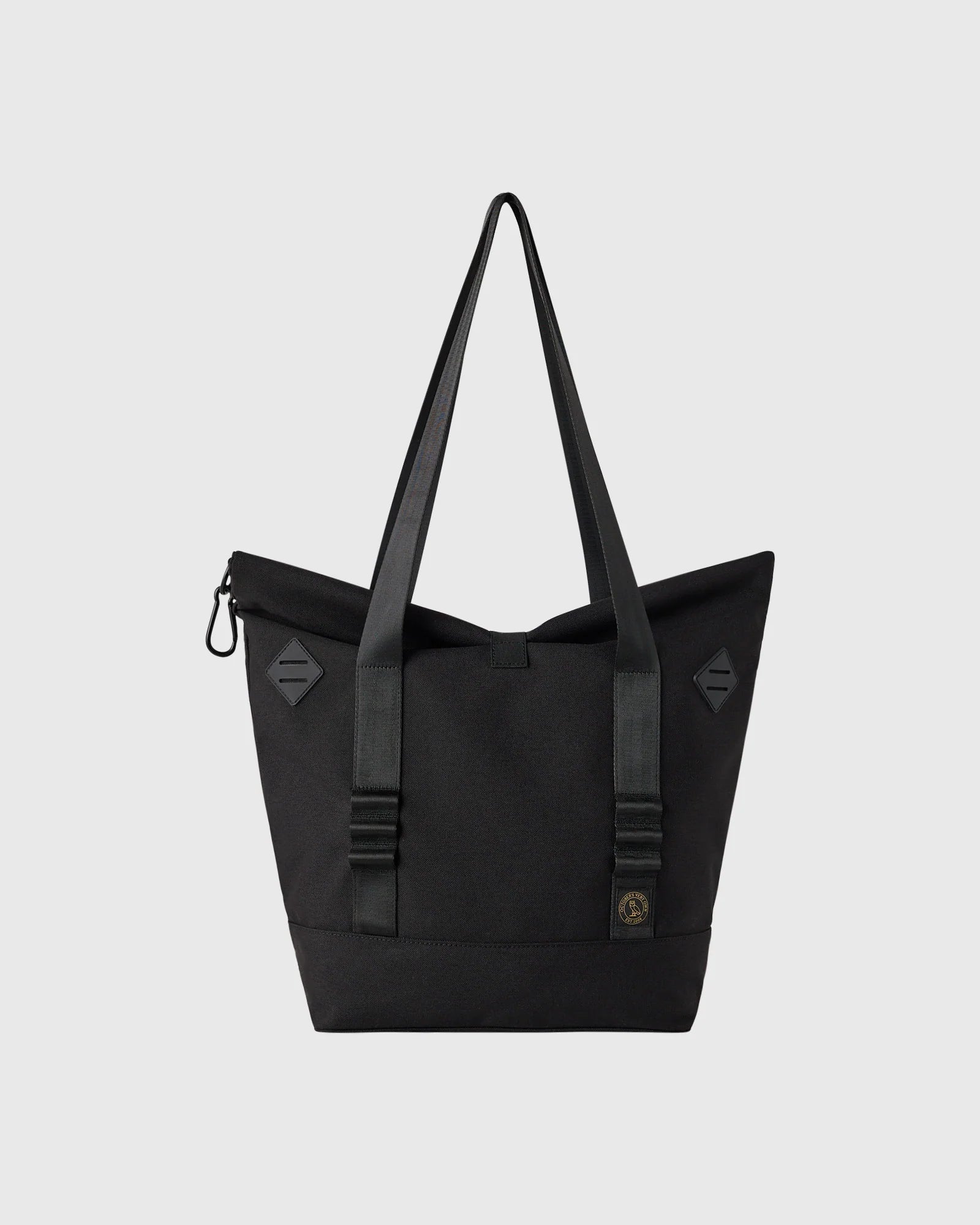 Roll Top Tote Bag Black