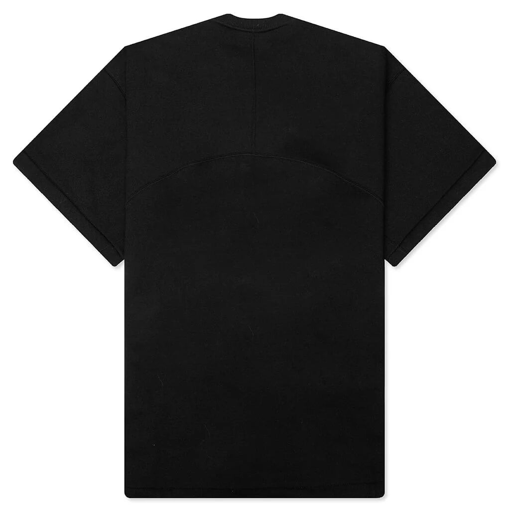 Stitch Detail T Shirt Black