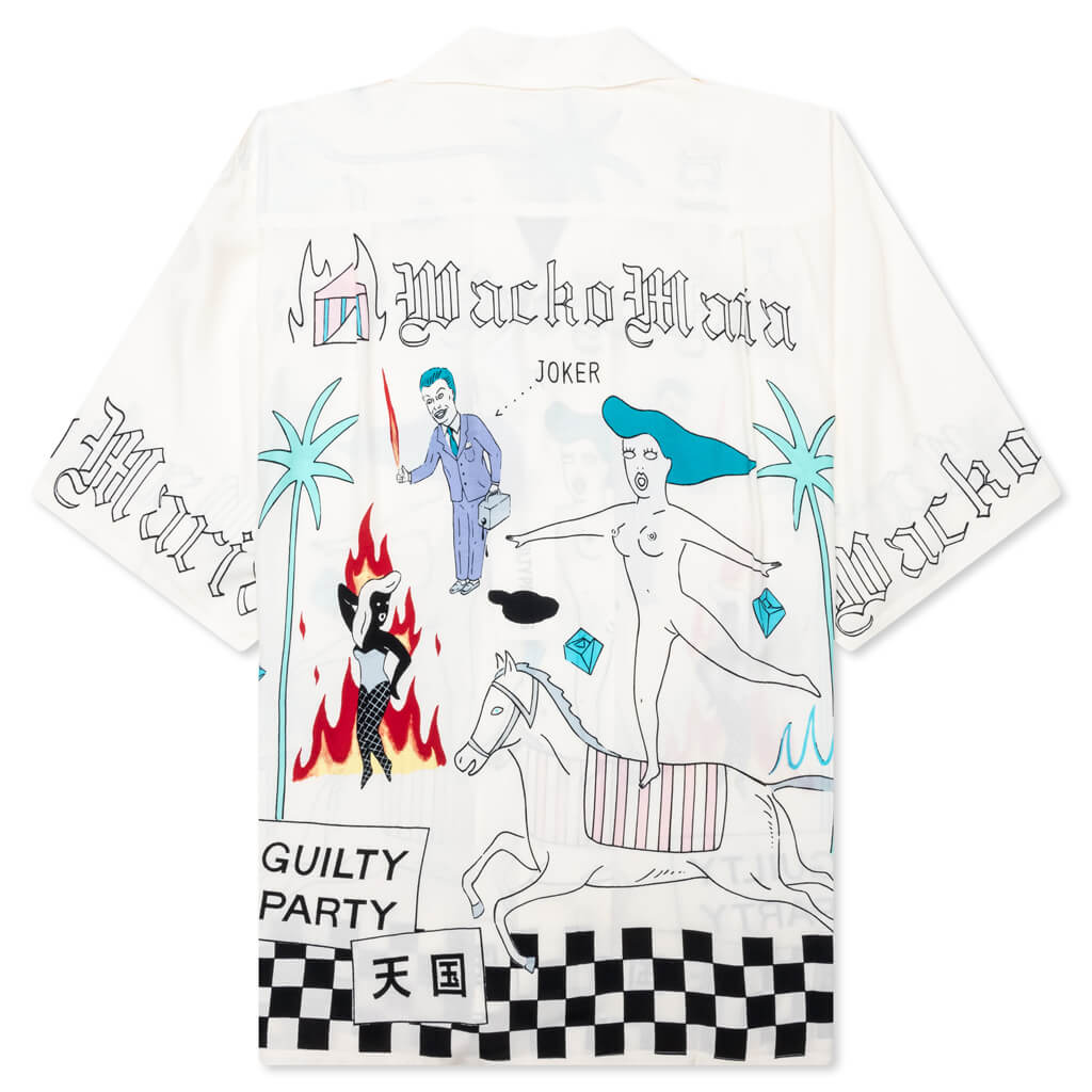 Hawaiian S S Shirt Type 8 White