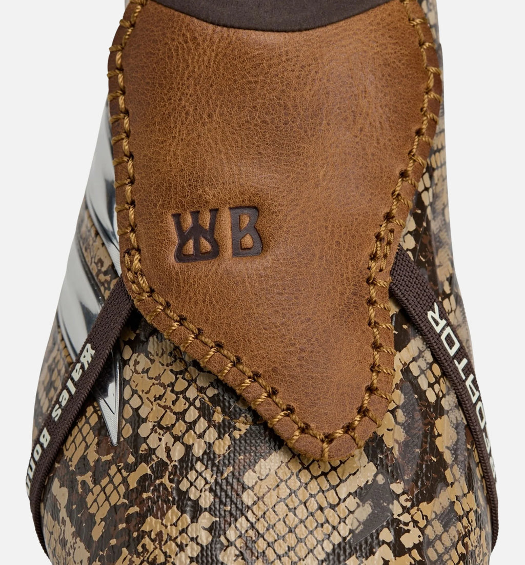 Wales Bonner x Predator Elite Snake Mens Lifestyle Shoe Khaki Silver Metallic Wonder White