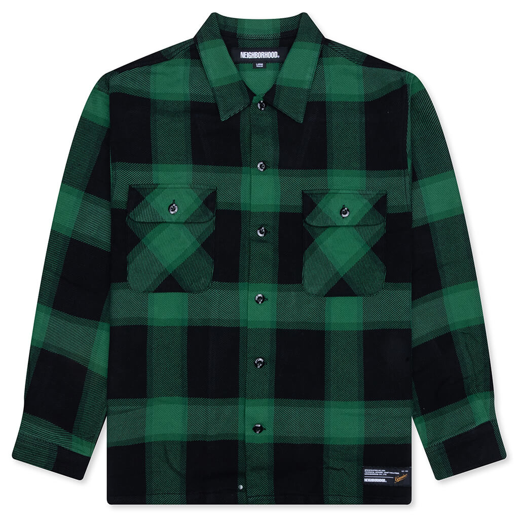 Buffalo Check Shirt L S Green