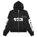 USO 123 CVA Zip Hoodie Mechanic Black
