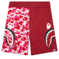 Abc Camo Side Shark Sweat Shorts Pink