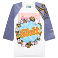 Shit Fuck Raglan Tee Shirt Multi