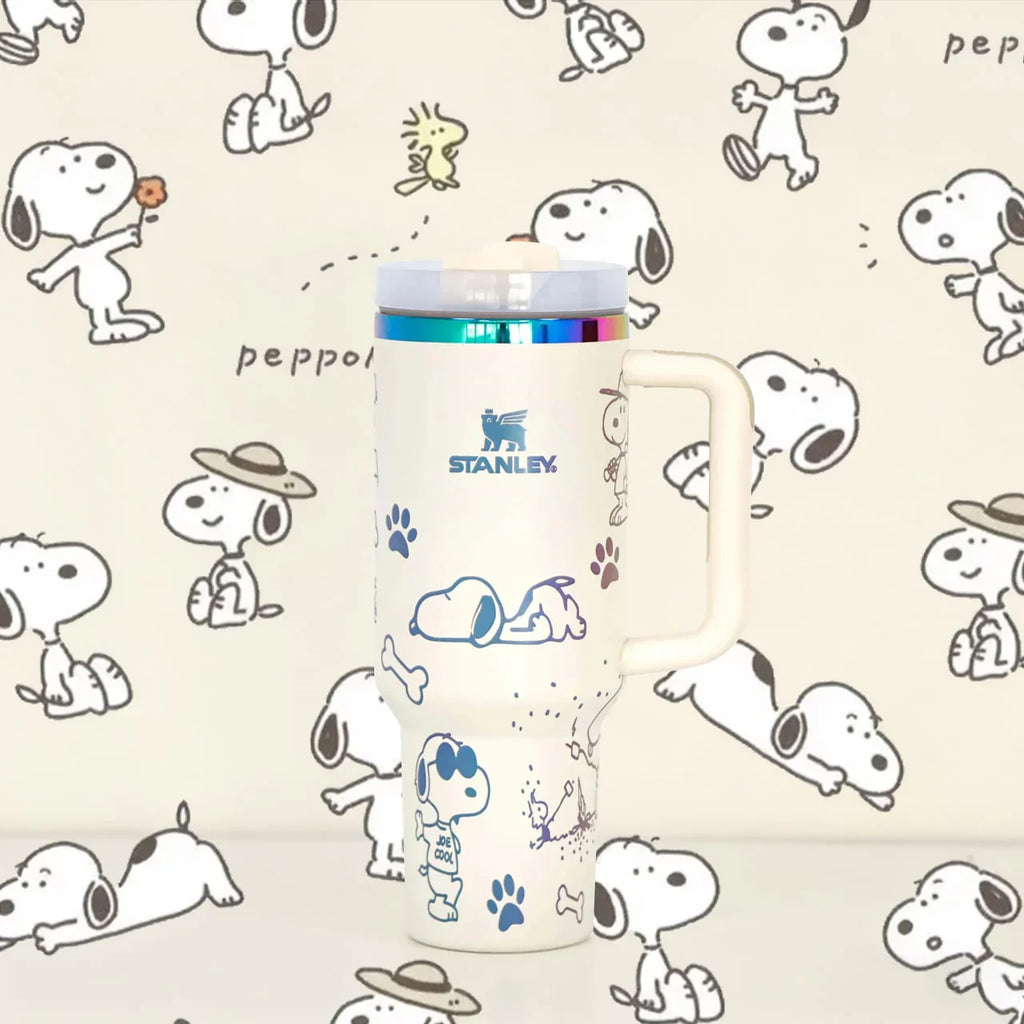 Copo Térmico Snoopy Tumbler 12L Inox com Tampa Hermética
