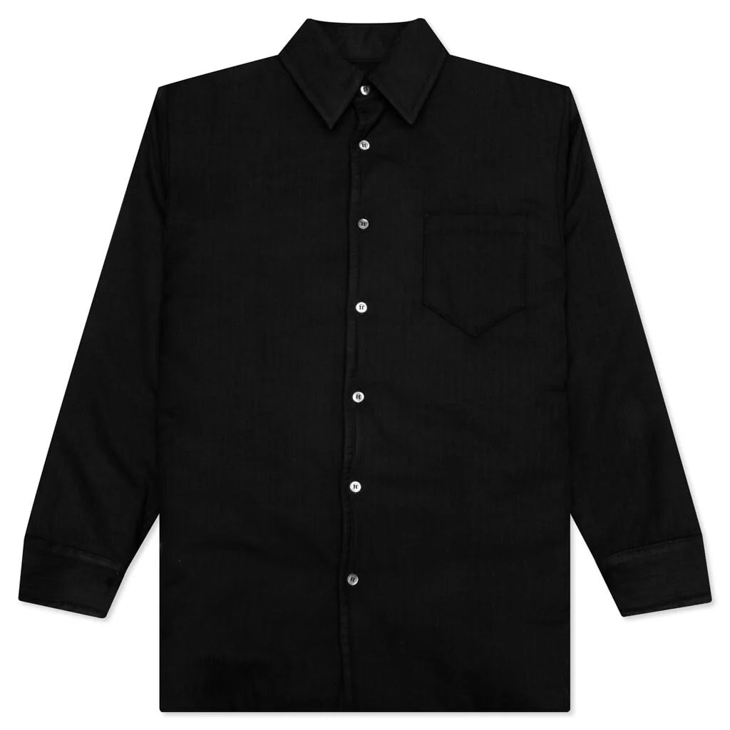 Pocket Button Down Shirt Black