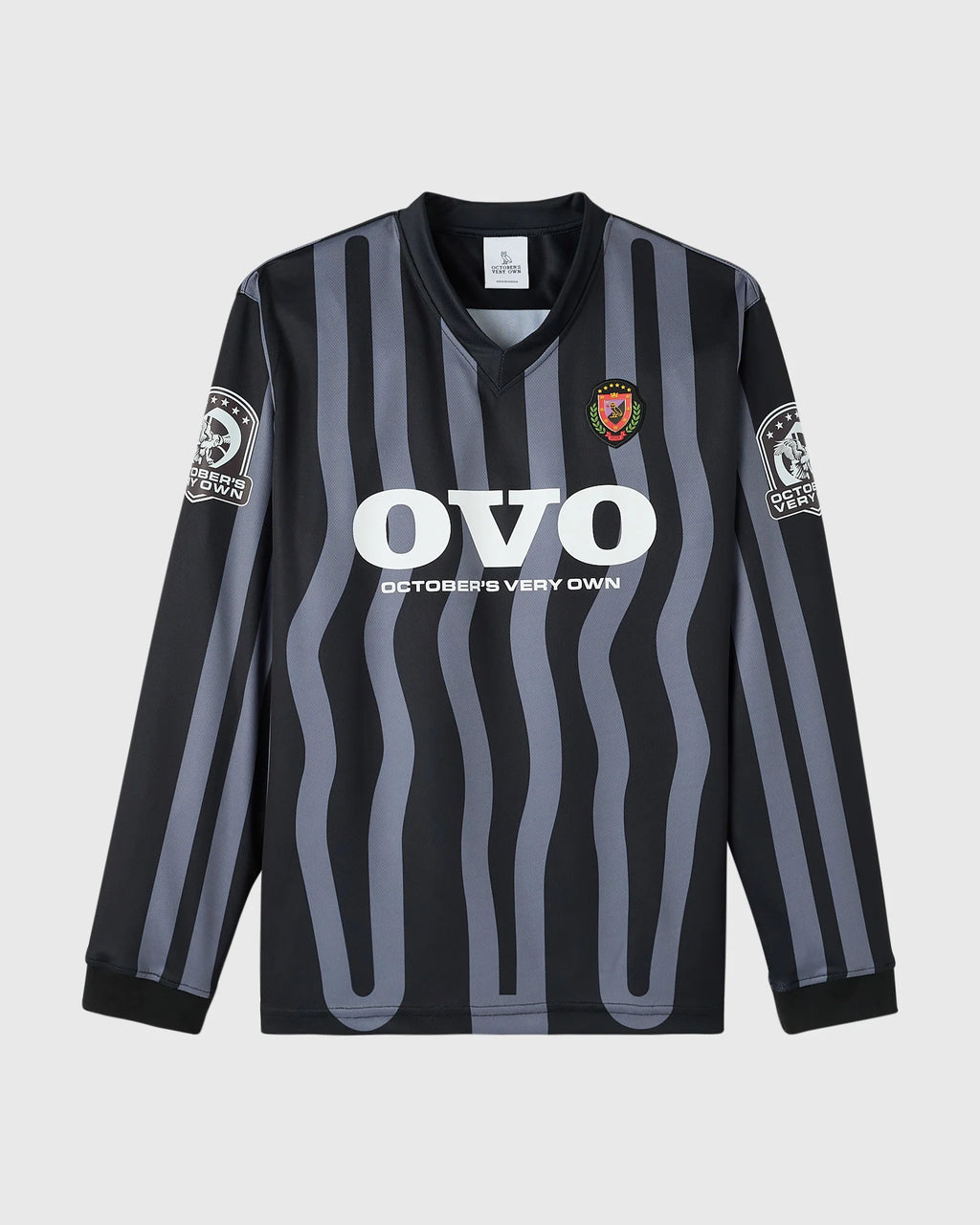 Stripe Soccer Jersey Black