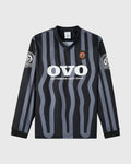 Stripe Soccer Jersey Black